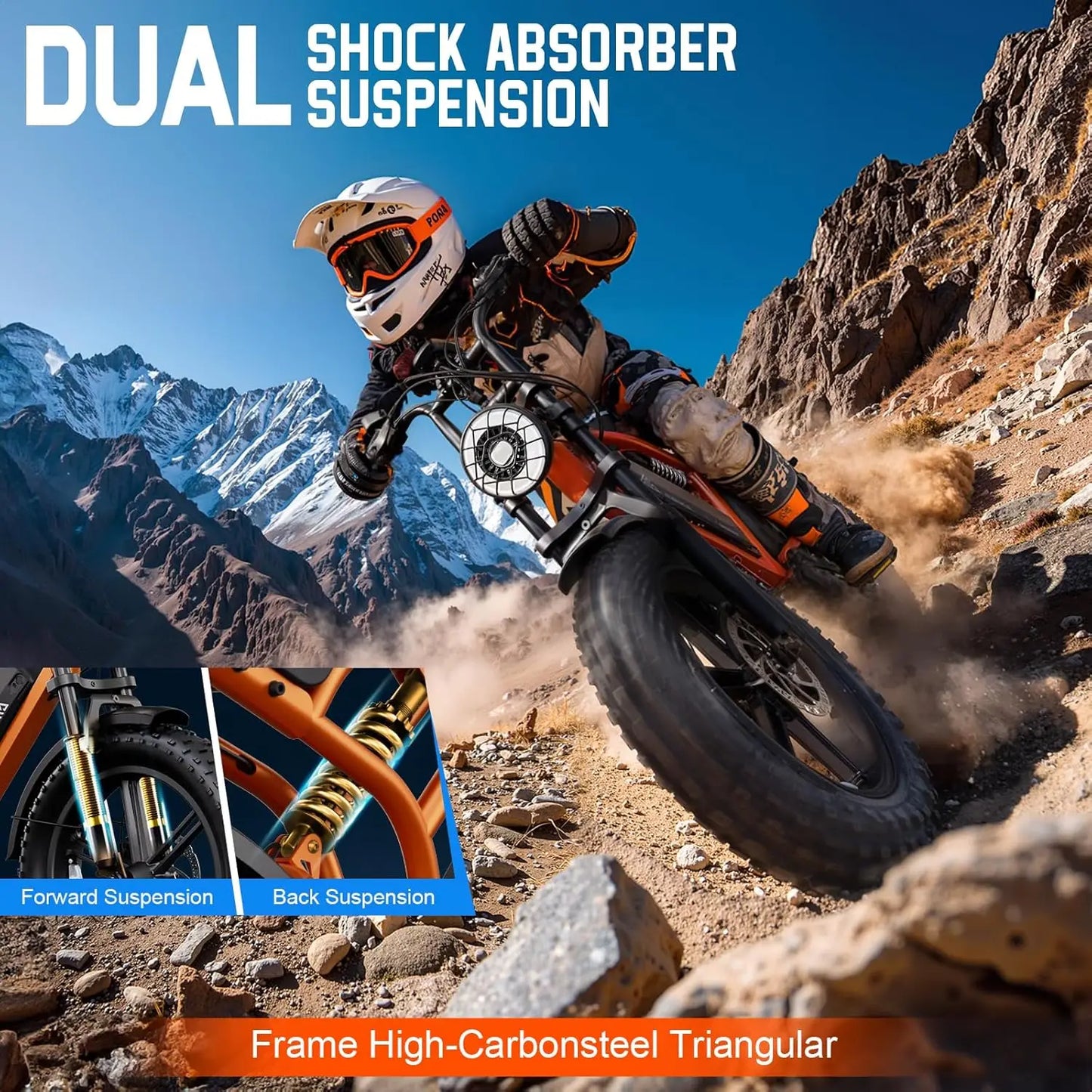 TST R002S 1500W Fat Tire Electric Bike All Terrain 28MPH Pro by Beastly Survival Outlet