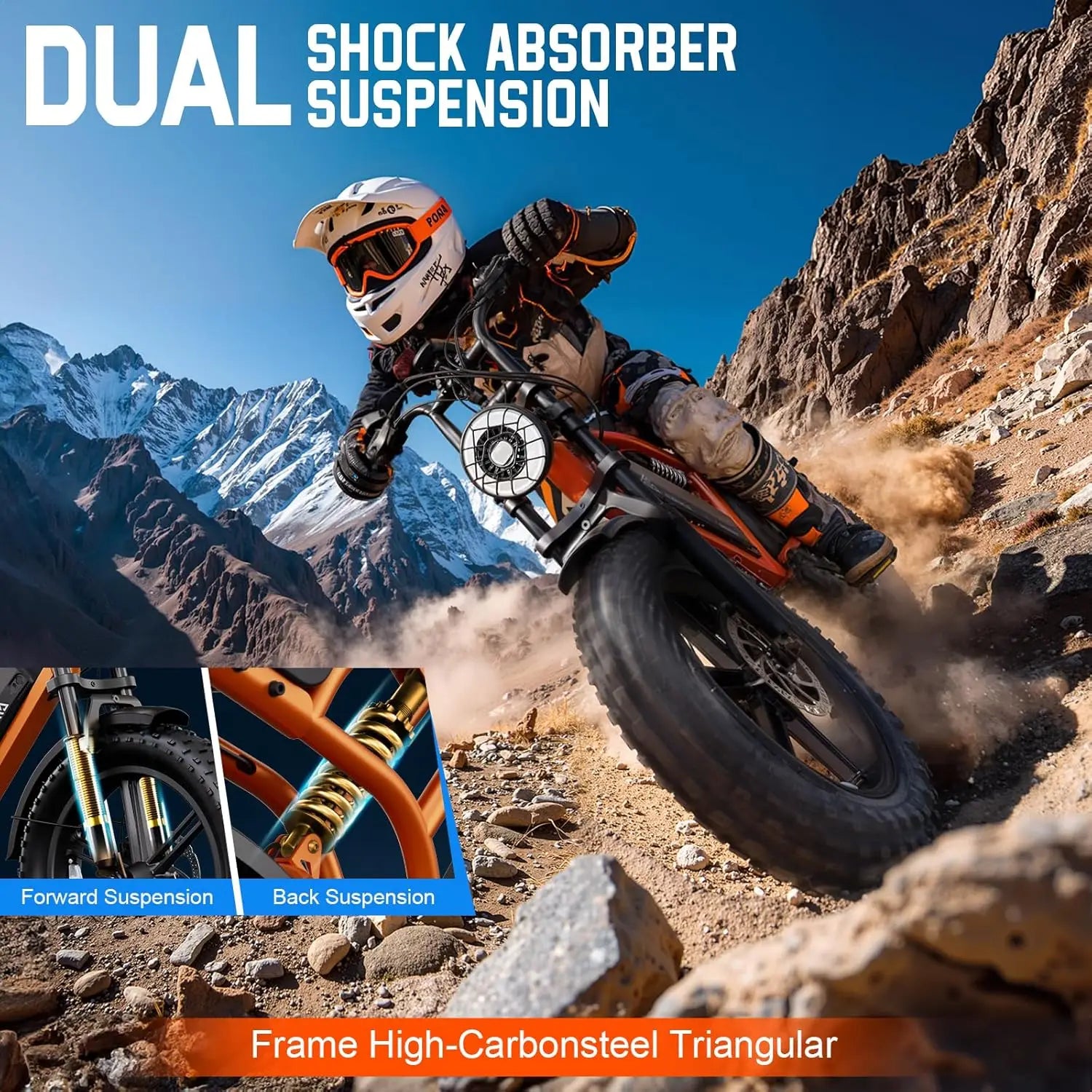 TST R002S 1500W Fat Tire Electric Bike All Terrain 28MPH Pro by Beastly Survival Outlet