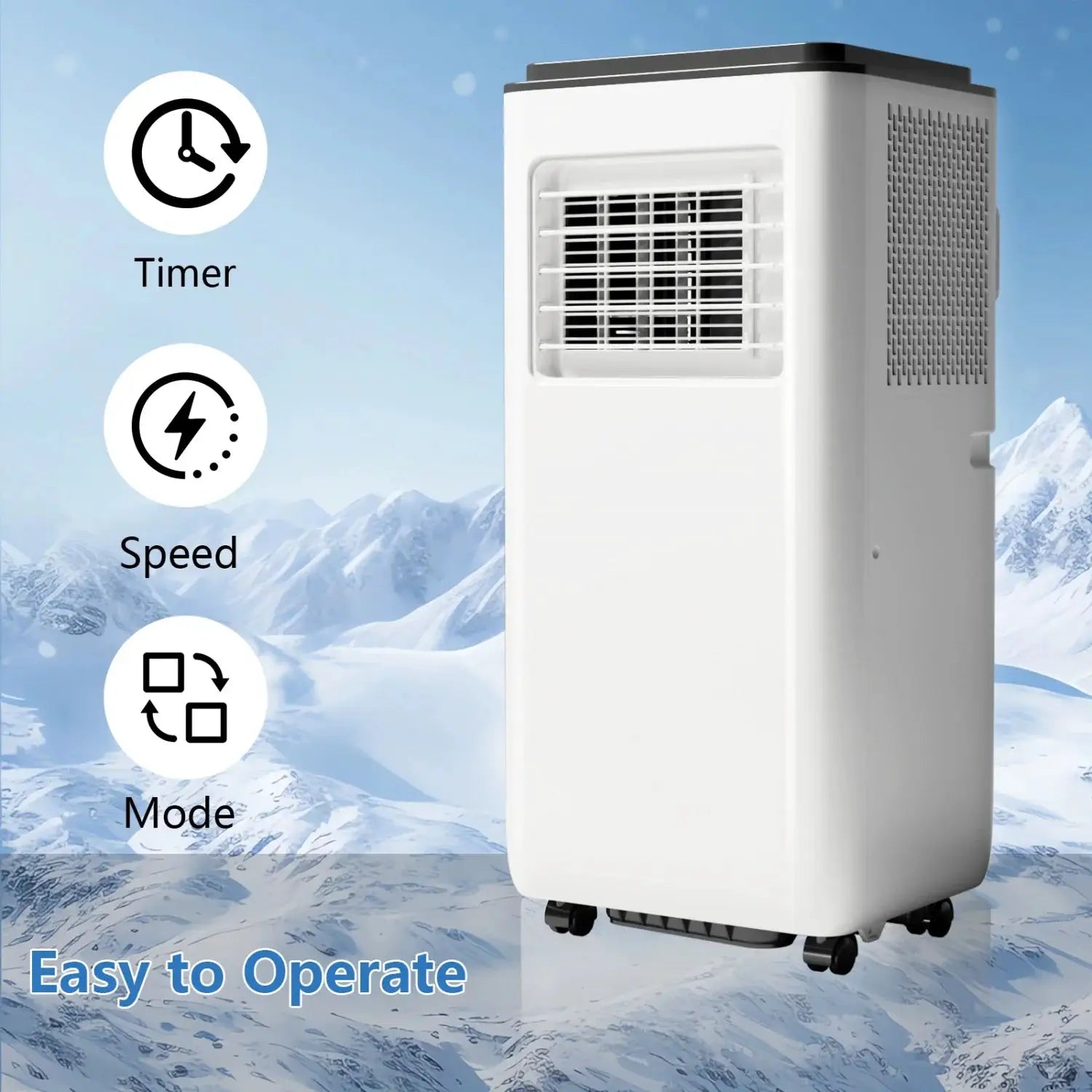 8000 BTU Compact Air Conditioner 3 In 1 Cooling Dehumidifier by Beastly Survival Outlet