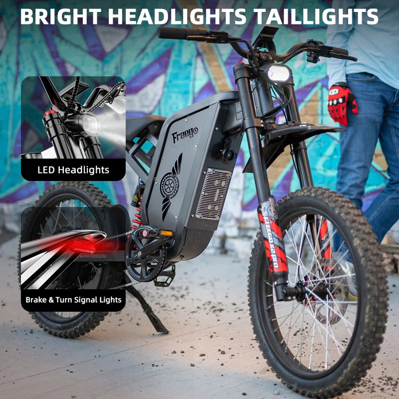 Freego X2 Pro Electric Ebike 6000W Peak 60V 30Ah Off Road