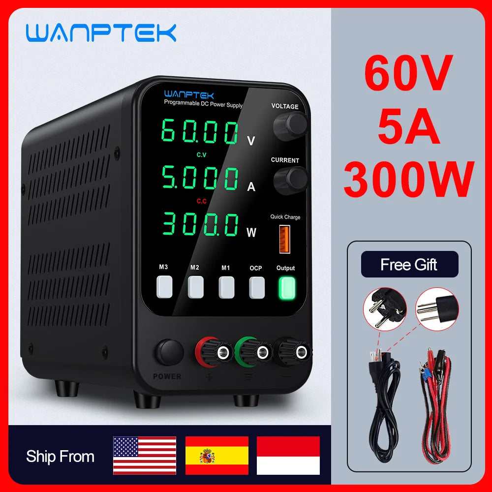 Wanptek Adjustable DC Power Supply 30V 10A Lab Bench ProUnit by Beastly Survival Outlet
