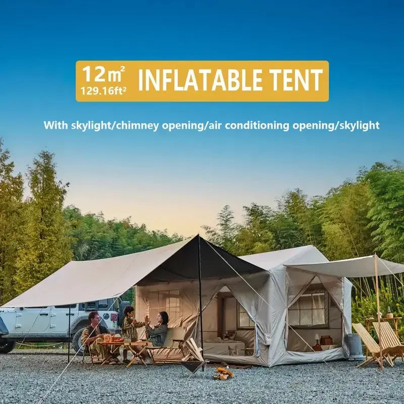 10 To 12 People Inflatable Camping Tents Easy Setup Glamping by Beastly Survival Outlet
