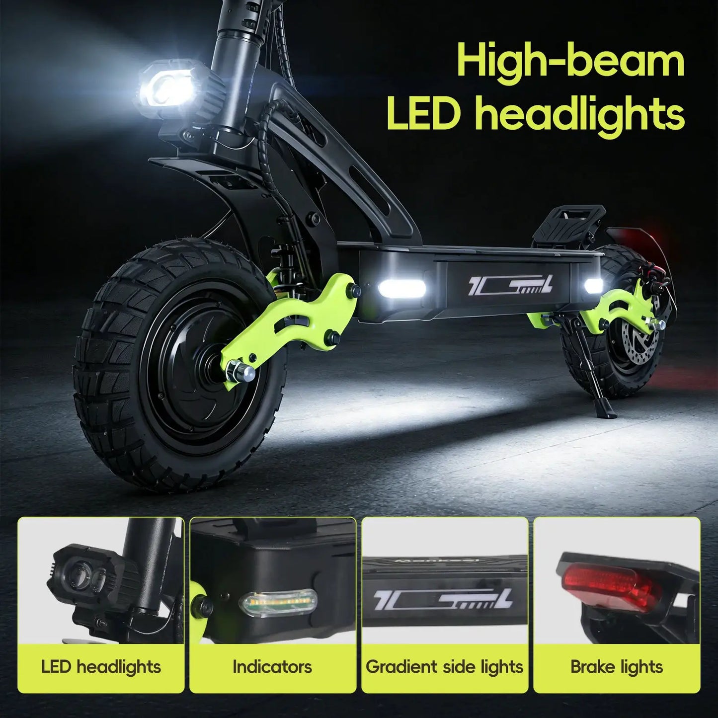60V 20.8Ah 2400W Dual Motor Electric Scooter with 40MPH High Speed, 40 miles Long Range endurance, 11 Inch Off Road Tire Foldable Adult E Scooter NFC Smart Lock Dual Hydraulic Suspension Disc Brake Max Load 265LBS For Outdoor by Beastly Survival Outlet
