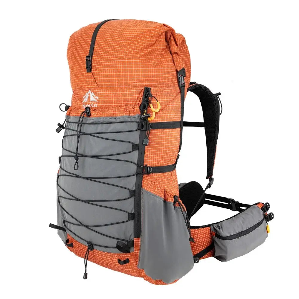 Night Cat Internal-frame Hiking Backpcack: 50L / 60L / 70L Roll Top Lightweight Travel Backpack with Rain Cover for Men Women Hiking Camping Backpacking by Beastly Survival Outlet