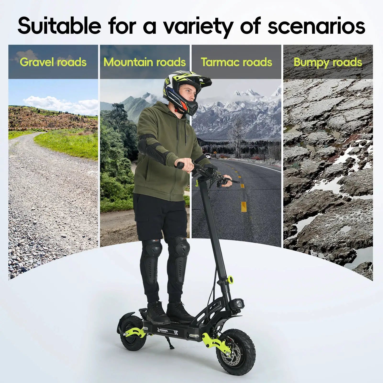 60V 20.8Ah 2400W Dual Motor Electric Scooter with 40MPH High Speed, 40 miles Long Range endurance, 11 Inch Off Road Tire Foldable Adult E Scooter NFC Smart Lock Dual Hydraulic Suspension Disc Brake Max Load 265LBS For Outdoor by Beastly Survival Outlet