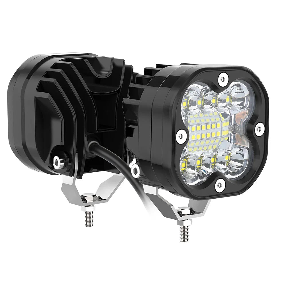 NAOEVO 3 Inch LED Work Spotlights 24V 120W Headlights for Off Road