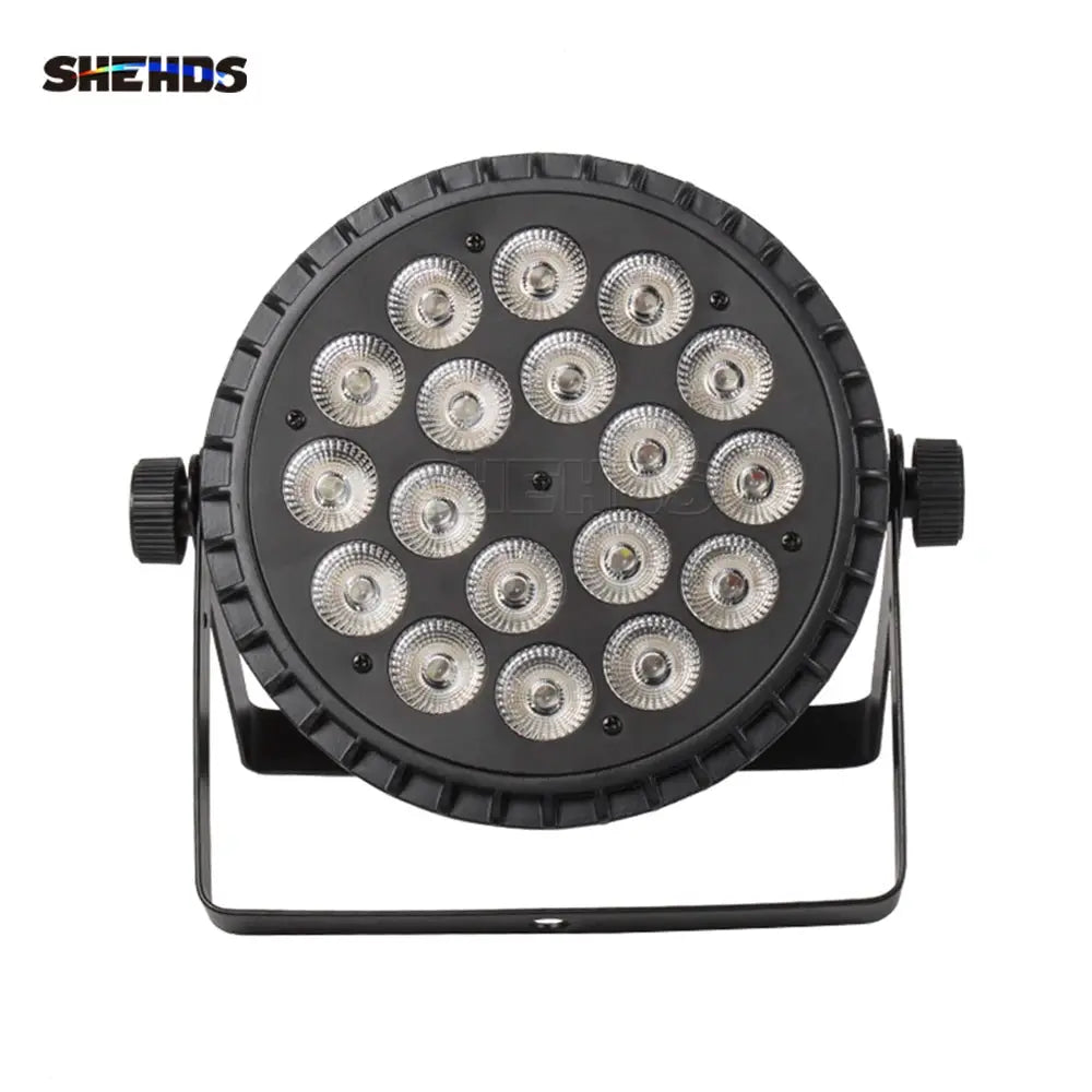 SHEHDS 4PCS Aluminum Alloy LED Flat Par 18x12W RGBW/18x18W RGBWA+UV LED Lighting DMX512 Disco Professional Stage DJ Equipment by Beastly Survival Outlet
