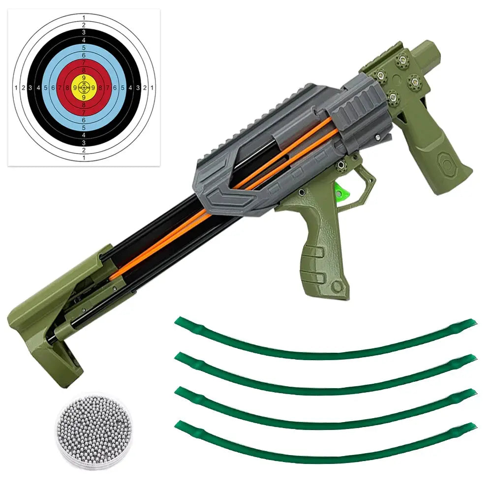 Multi Functional Arrow Launch Slingshot, Automatic-Fire Trigger Slingshot, Heavy Duty Continuous Launch Catapult by Beastly Survival Outlet Multi Functional Arrow Launch Slingshot, Automatic-Fire Trigger Slingshot, Heavy Duty Continuous Launch Catapult Beastly Survival Outlet