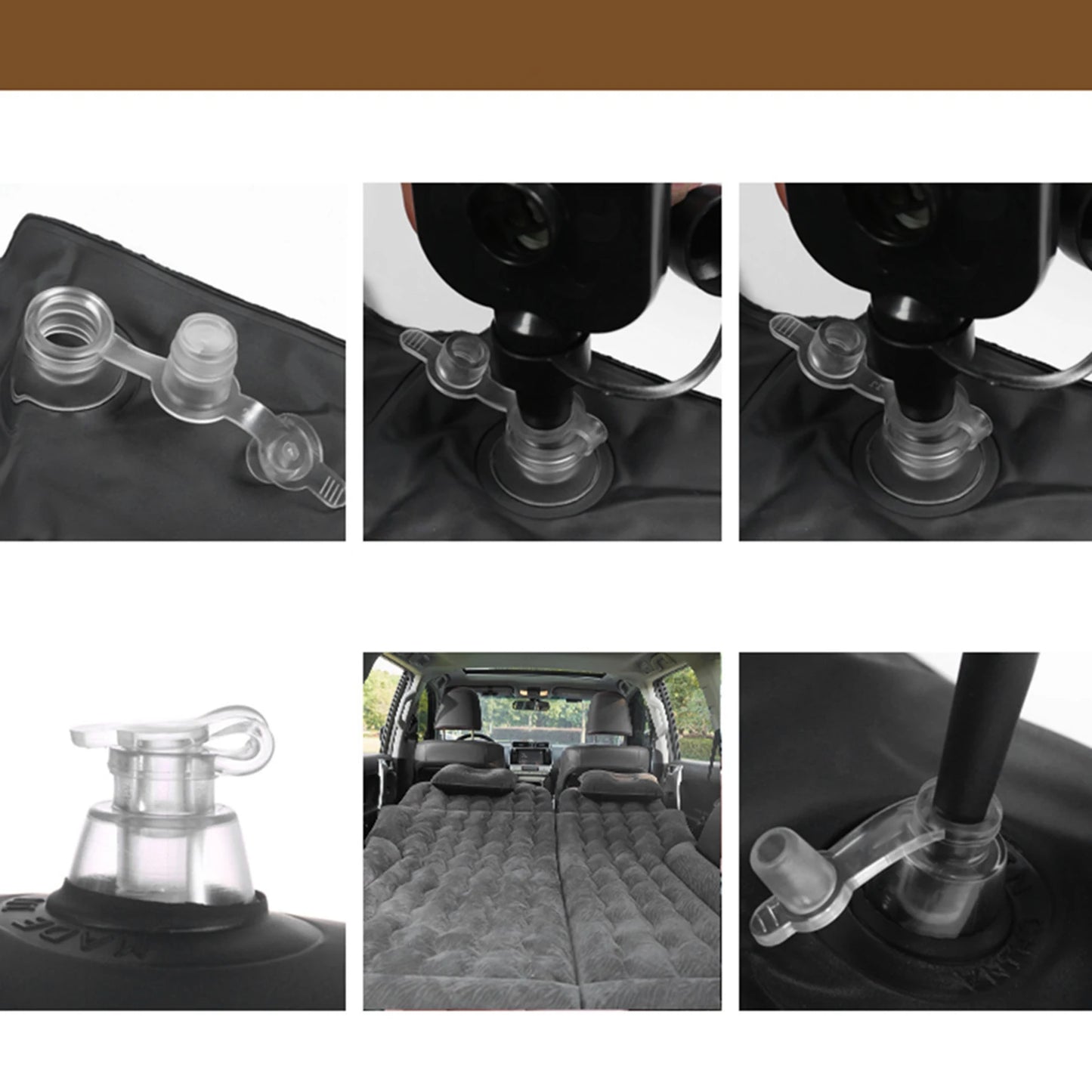 2 In 1 Inflatable Cars Travel Bed With Pumps For SUV Comfort