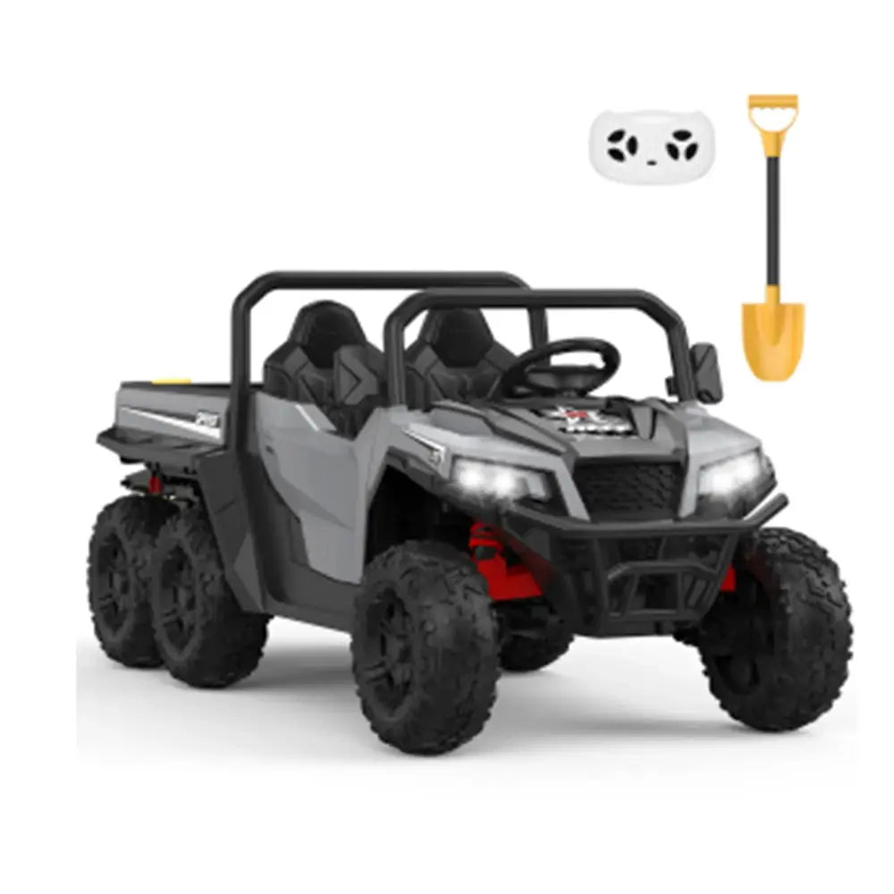 24V 4WD Electric Ride On Dump Truck with Remote Control 2-Seater Kids Ride On Car Music Player & LED Lights Birthday Gift by Beastly Survival Outlet
