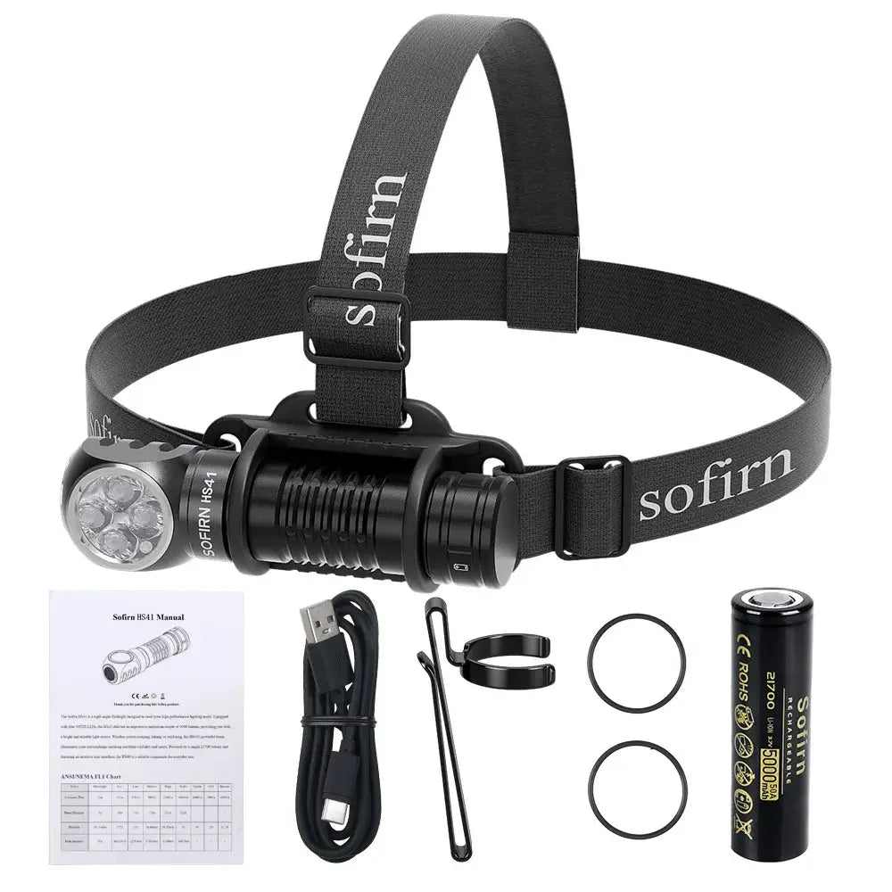 Sofirn HS41 Headlamp 4000lm USB C Rechargeable SST20 LED Pro by Beastly Survival Outlet