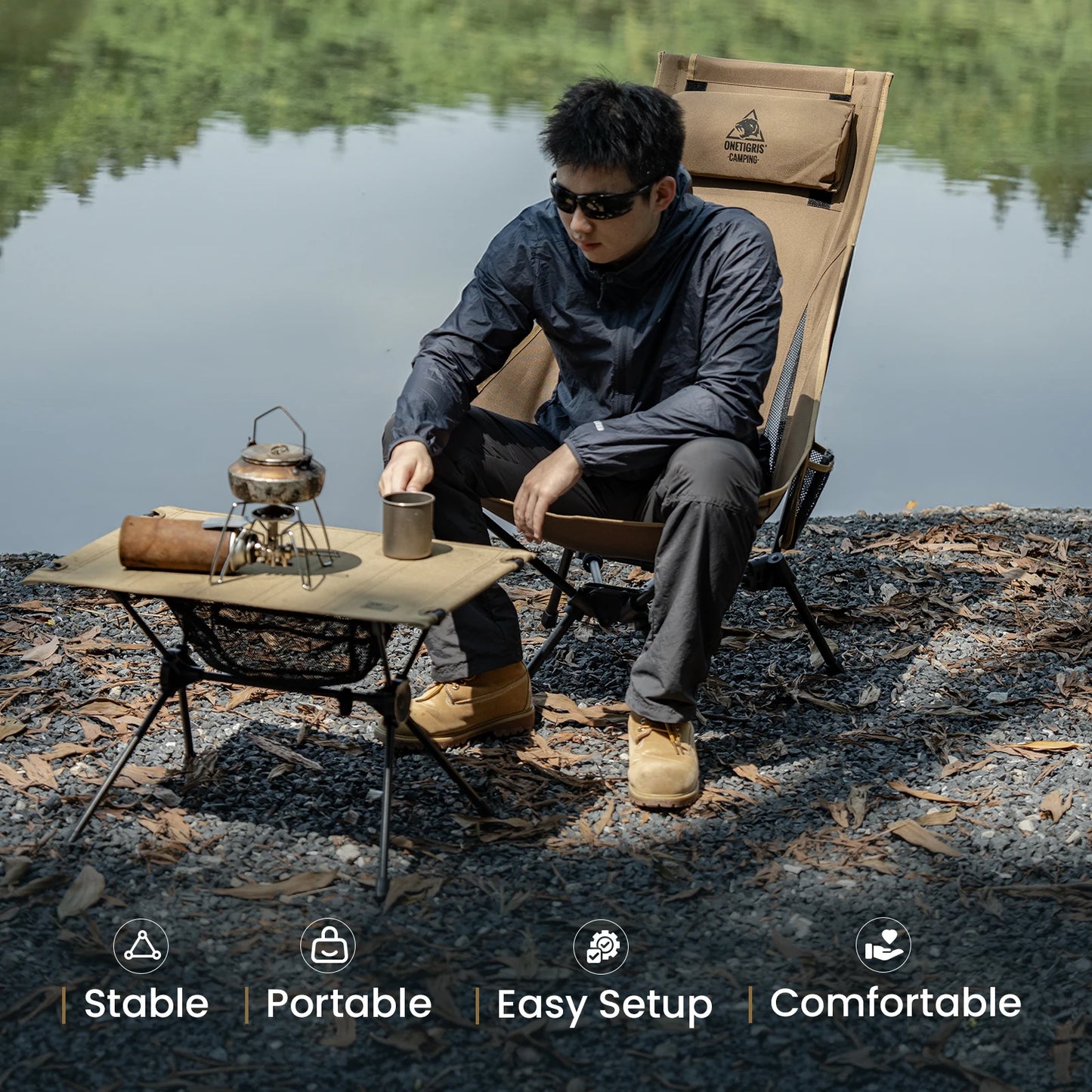 OneTigris Tigerblade Portable Camping Chair High Back