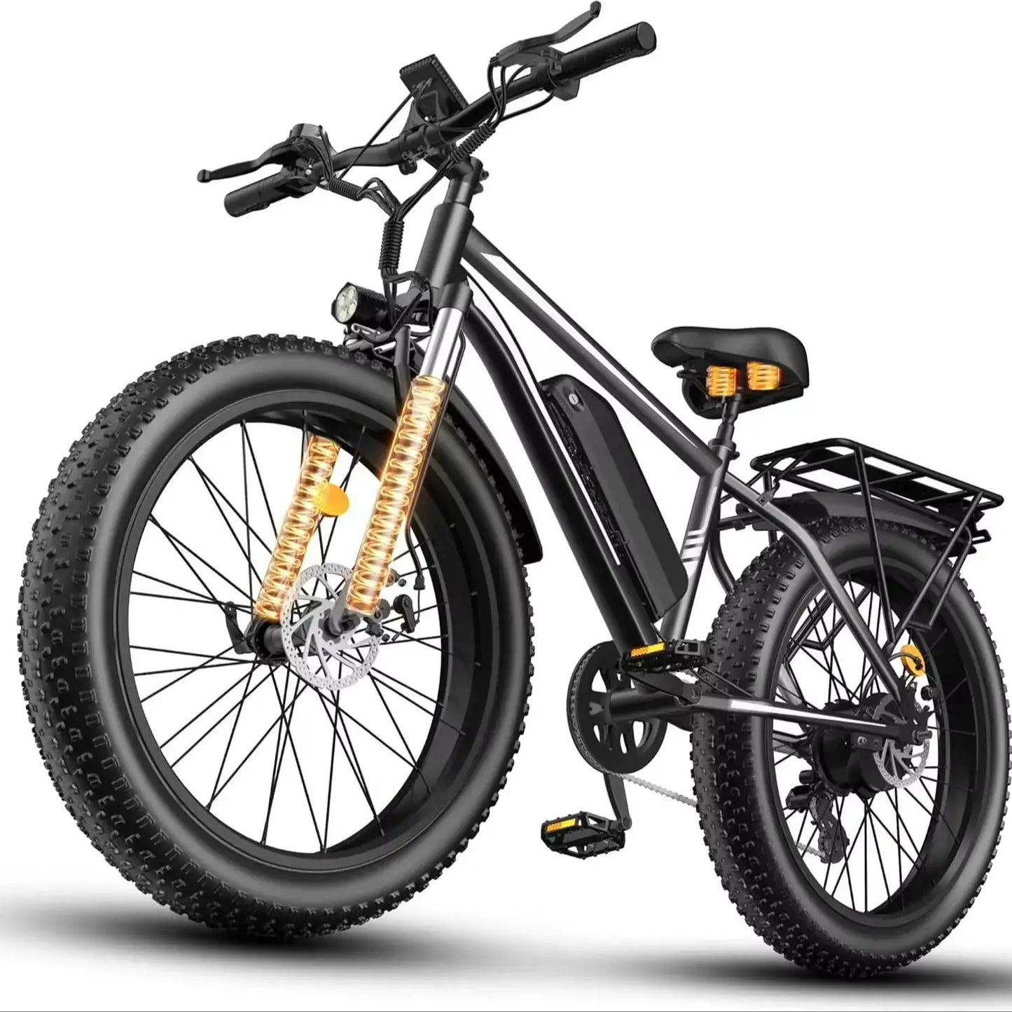 26 Inch Adult E-Bike 1000W Brushless Motor Electric Bicycle 48V15AH Battery Road & Off-road Mountain Ebike by Beastly Survival Outlet