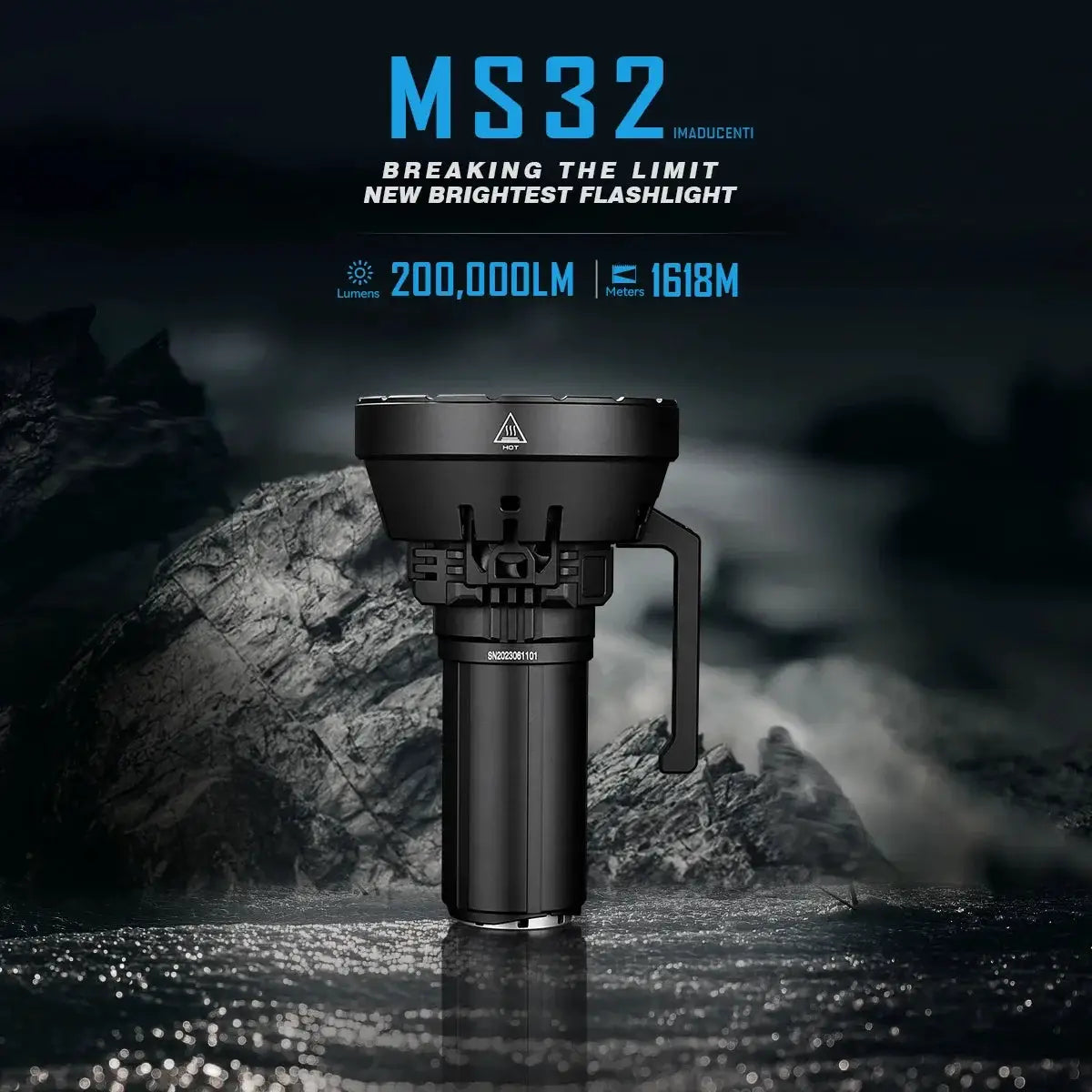IMALENT MS32 200000 Lumen LED Flashlight Power Searchlight X by Beastly Survival Outlet