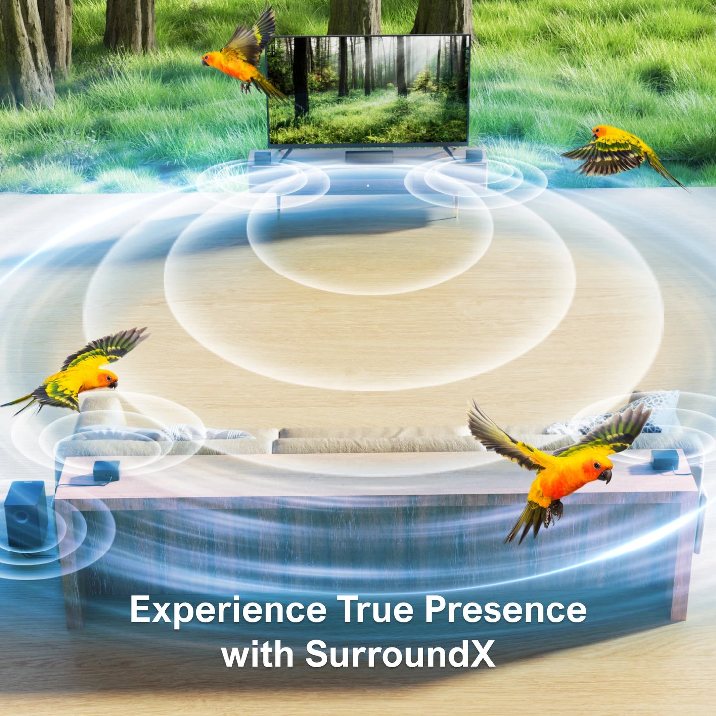 ULTIMEA 7.1 3D Virtual Surround Soundbar System with Subwoofer