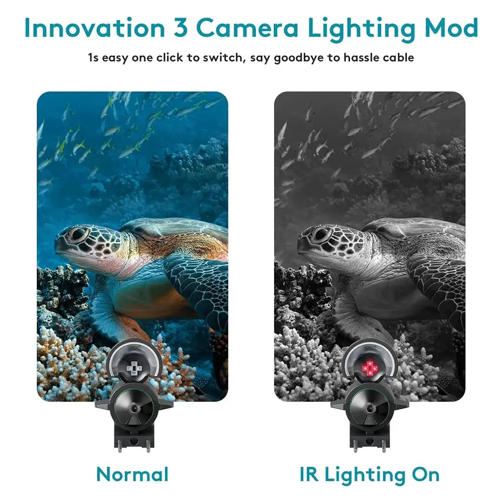 FourQ Underwater Fishing Camera,Fishing Camera Ice vexilar Fish find 4.3inch Hd LCD Display Underwater W/ 5000mah Li-Battery,65f by Beastly Survival Outlet