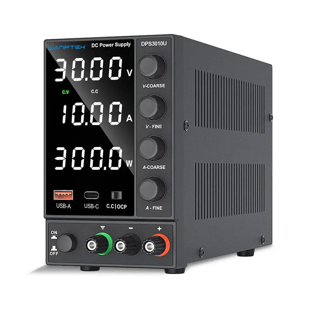 Wanptek Adjustable DC Power Supply 30V 10A Lab Bench ProUnit by Beastly Survival Outlet