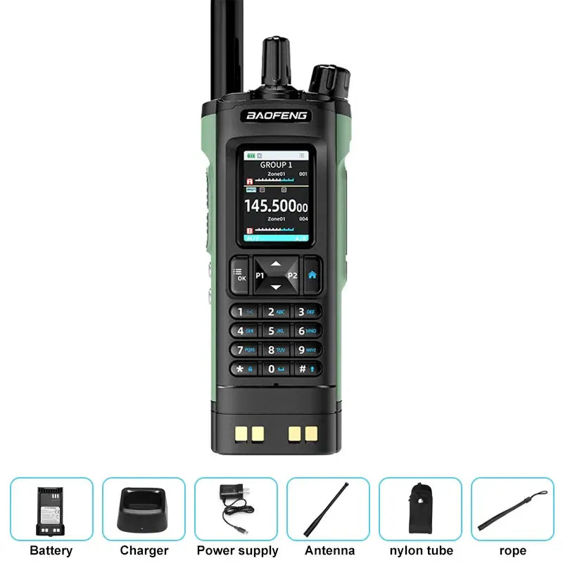 Baofeng UV32 Walkie Talkie GPS 10W Bluetooth App Programming by Beastly Survival Outlet