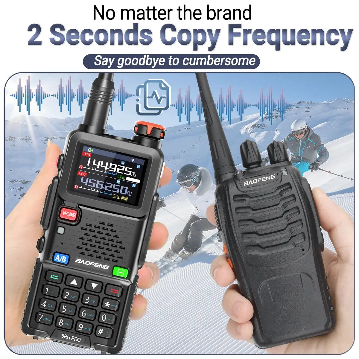 Baofeng UV5RH Pro GPS Walkie Talkies Long Range BandPro NOAA by Beastly Survival Outlet