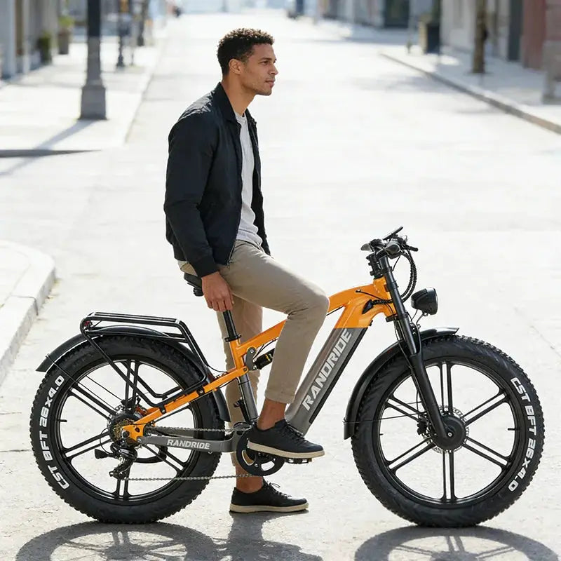 US STOCK RANDRIDE YX80 2000W Dual Motor All-Terrain E-Bike 48V 20Ah Long Range Full Suspension 7-Speed Off-Road Electric Bike by Beastly Survival Outlet
