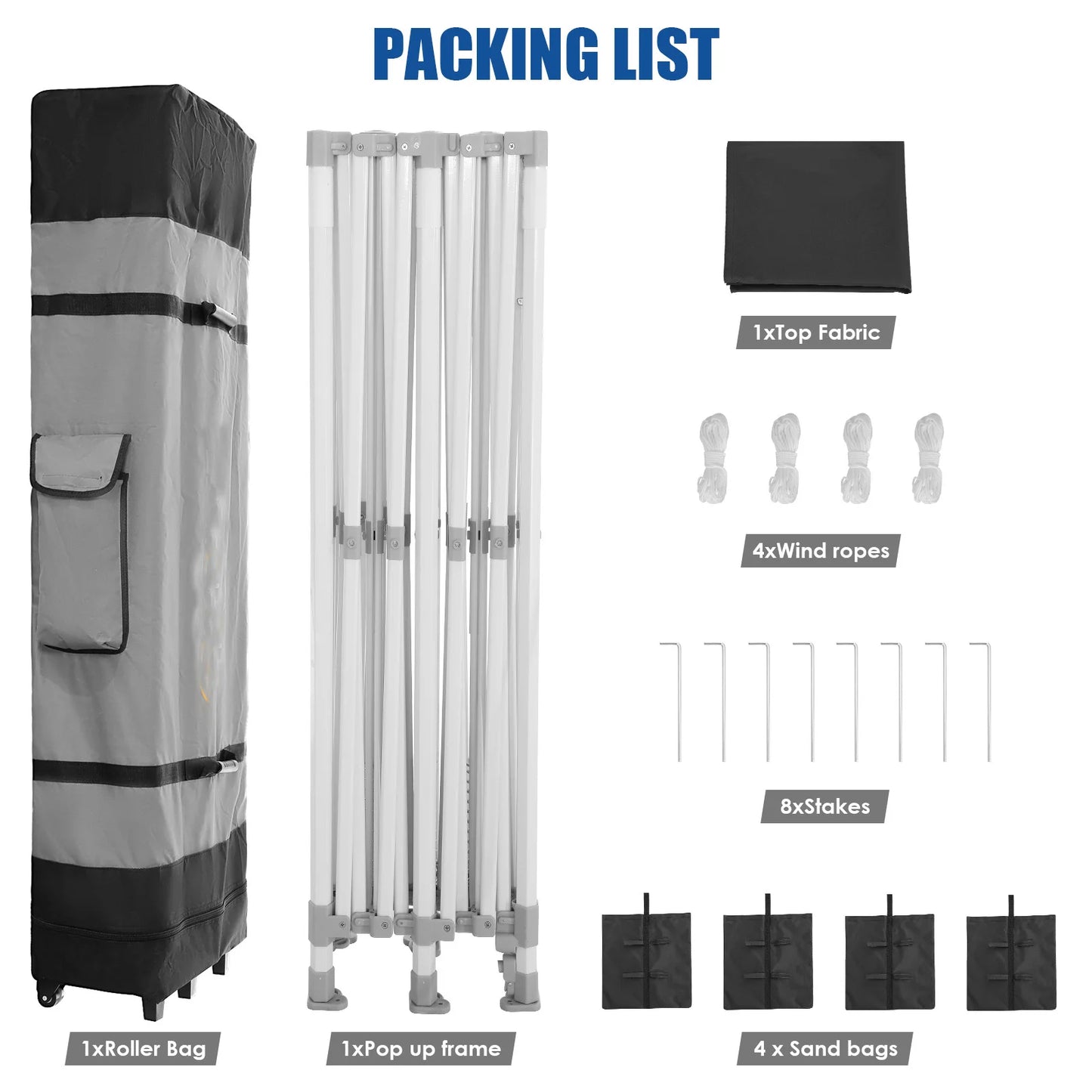 10x20 Heavy Duty Pop Up Canopy Tent for Events and Weddings