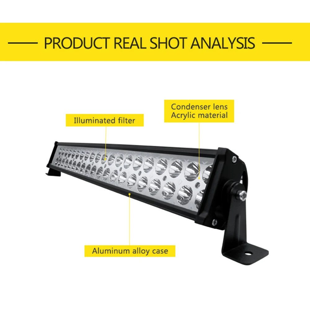 Super Slim LED Light Bar for Tractor Offroad Truck 78W 120W 156W