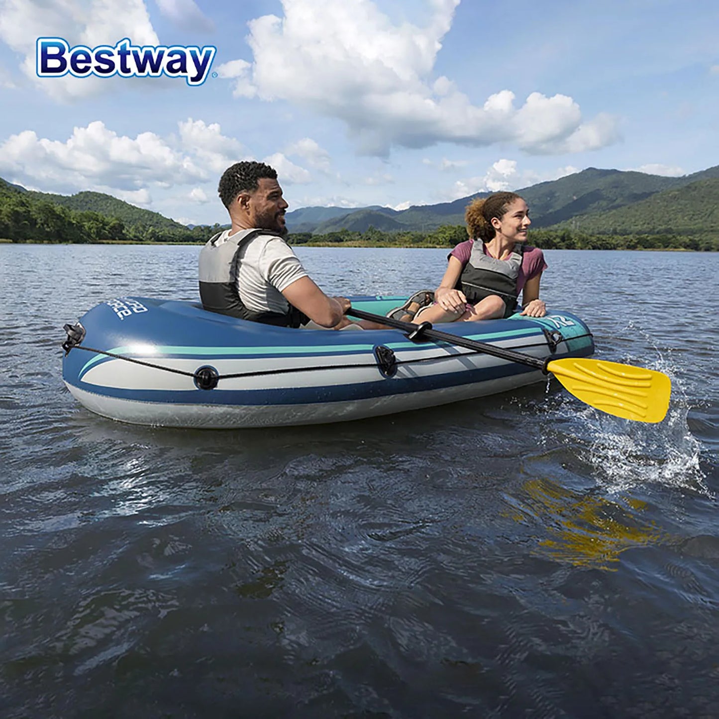 Bestway Two Person Inflatable Kayak Durable PVC Boat Kit