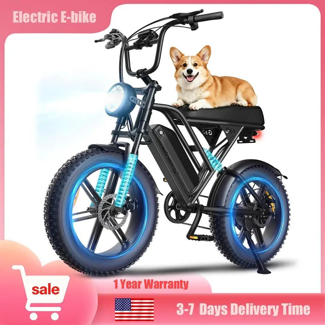 Adults Electric Dirt Bike 1500W Motor 30 MPH High-Speed E-Bike 48V 15AH Battery Off-Road E-Motorcycle for Electric Bicycle by Beastly Survival Outlet
