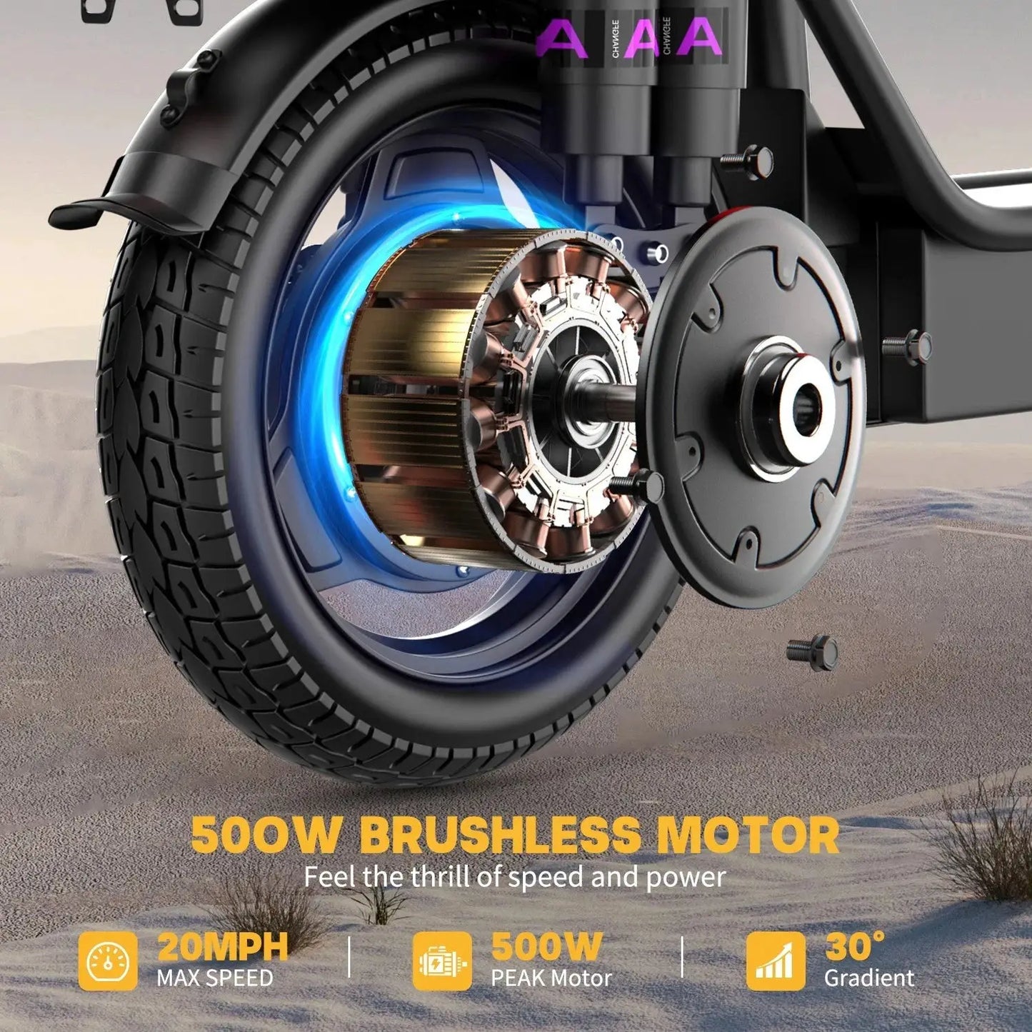UPlee GQ8 Electric Bike For Adults, Folding Electric Bike, 500W Peak Motor, Scooter EBike With 14" Tire 48V 15AH Battery by Beastly Survival Outlet