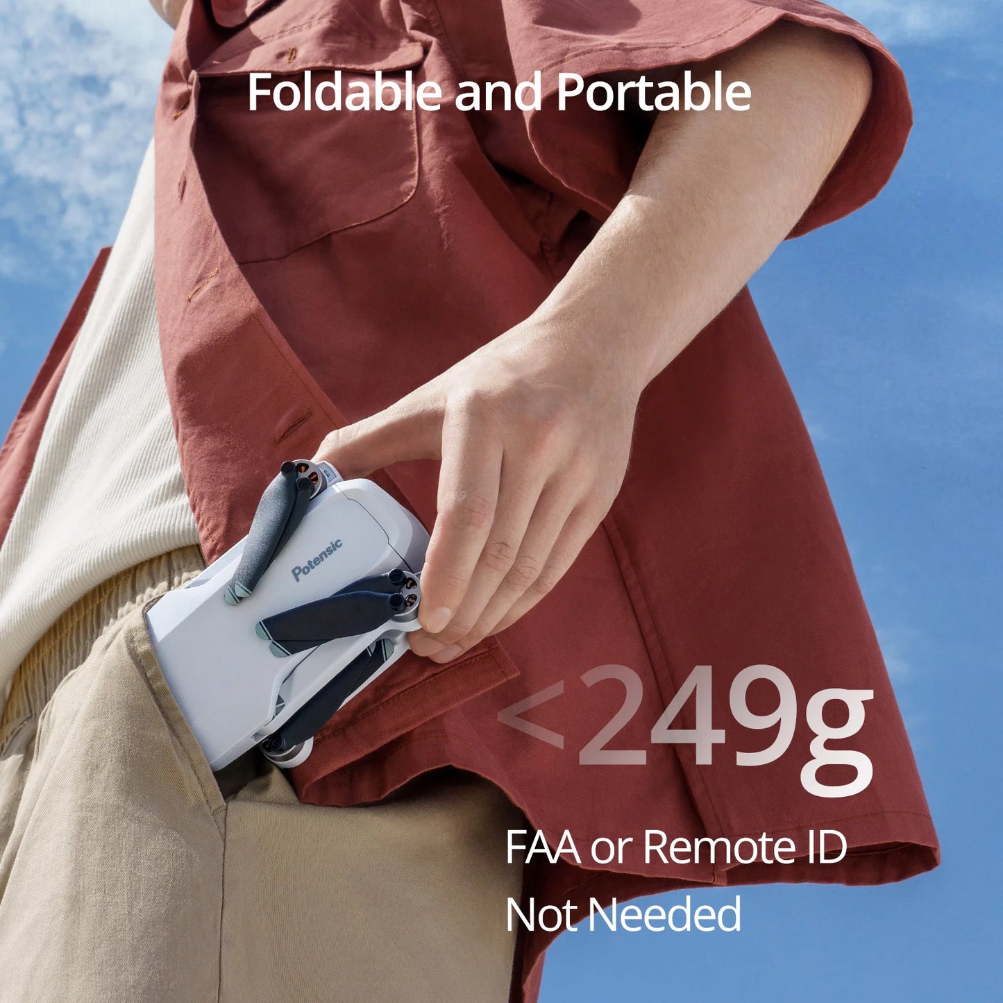 Potensic Atom 3 Axis Gimbal 4K GPS Drone Under 249G 6 KM