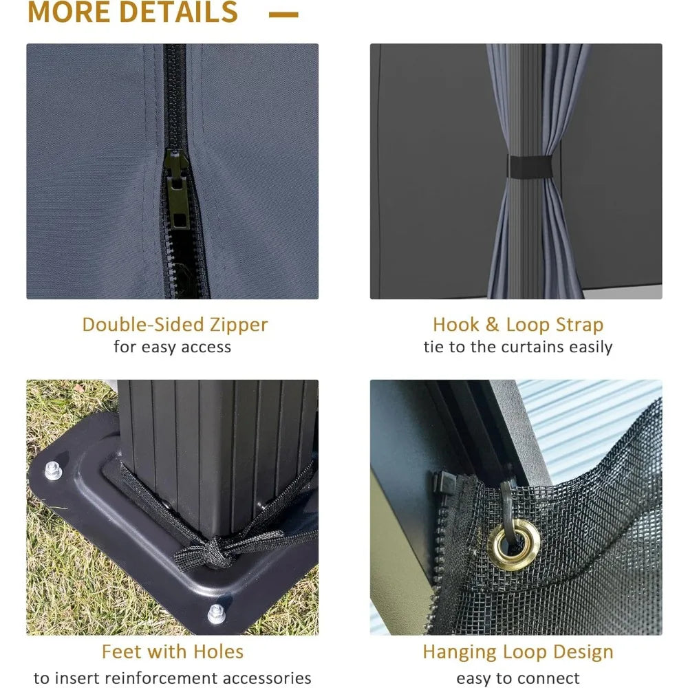 10 By 12 Hardtop Gazebo With Aluminum Polycarbonate Roof