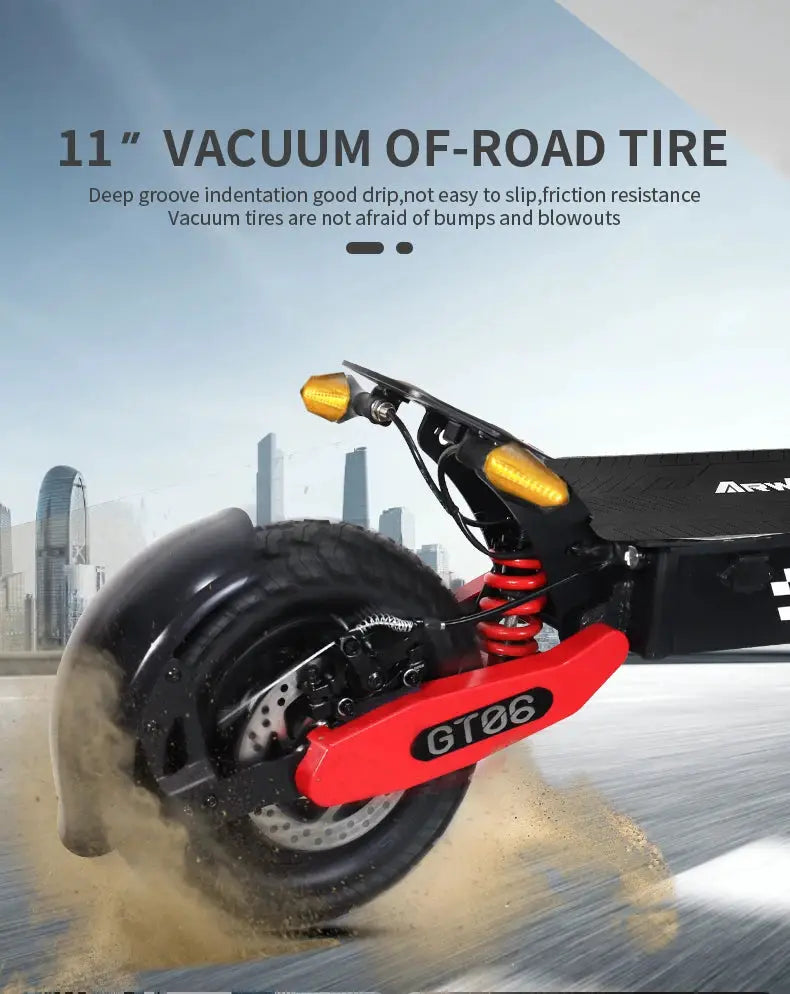 Arwibon GT06 1200W Foldable Electric Scooter For Adults Pro by Beastly Survival Outlet