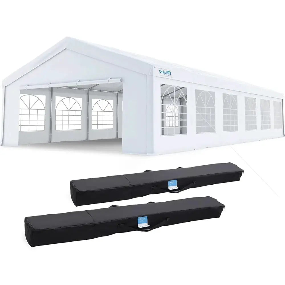 20x40 Party Tent Heavy Duty Outdoor Canopy Tent Carport Wedding Event Shelter BBQ Wedding Tents for Parties with Storage Bags(C by Beastly Survival Outlet