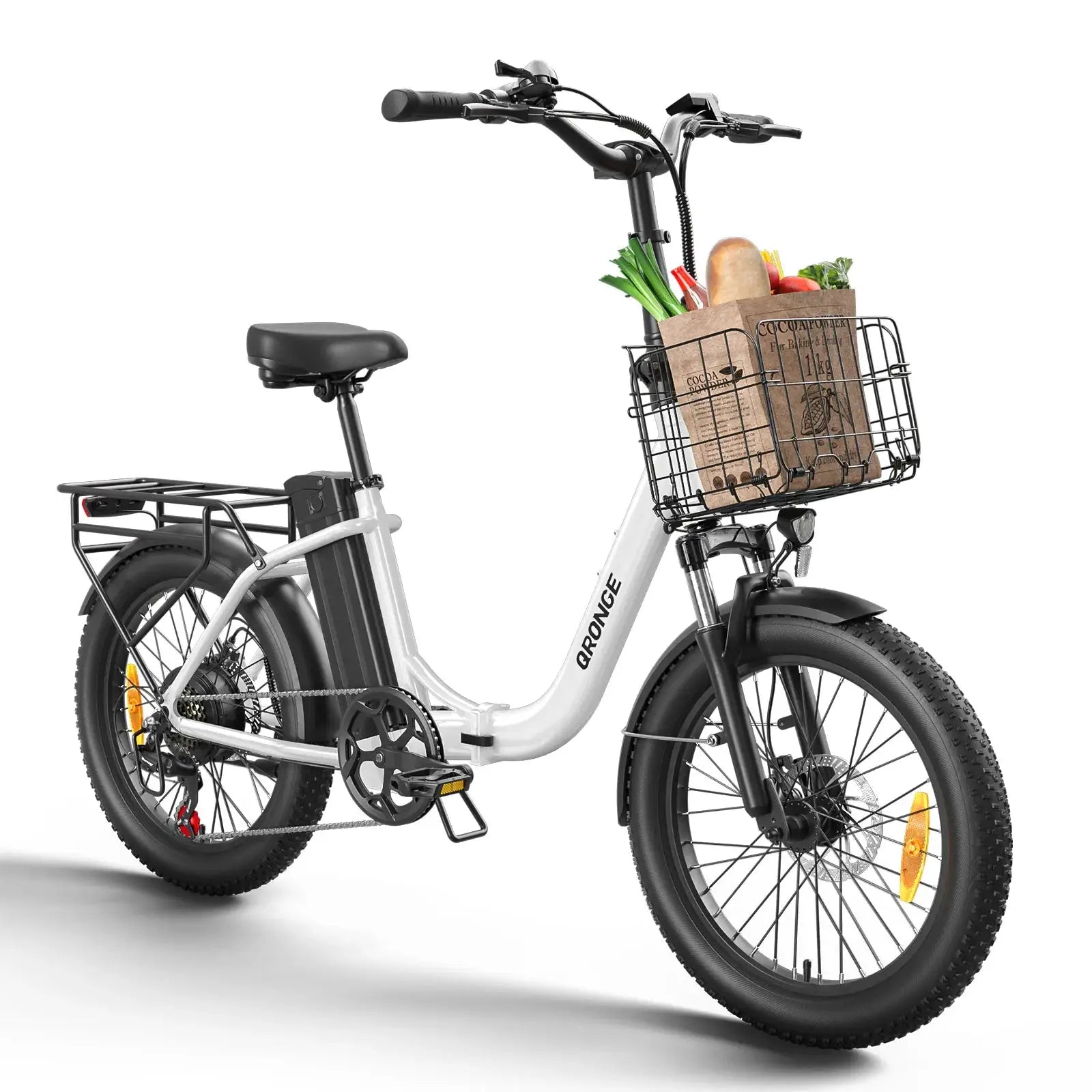 QRONGE 1000W Folding Electric Bike 70 Mile Range 20 Inch Fold by Beastly Survival Outlet