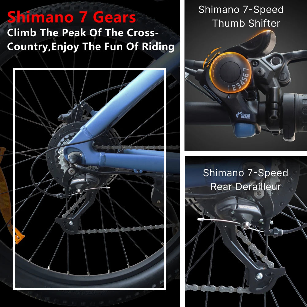 HX Q5 2000W Electric Mountain Ebike 27.5 Inch Off Road