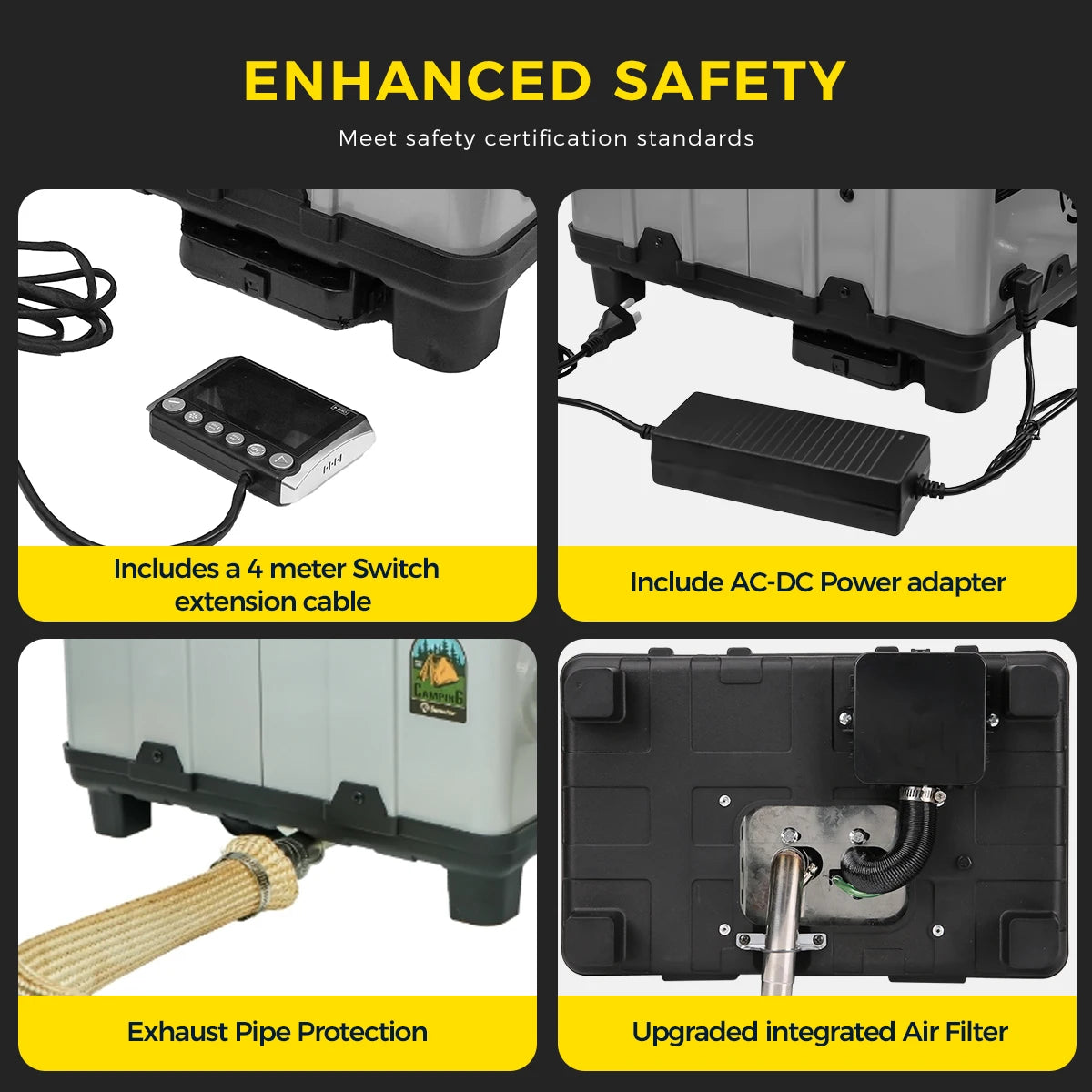 TB10PRO 8KW Diesel Air Heater With App Control CO Alarm Plus