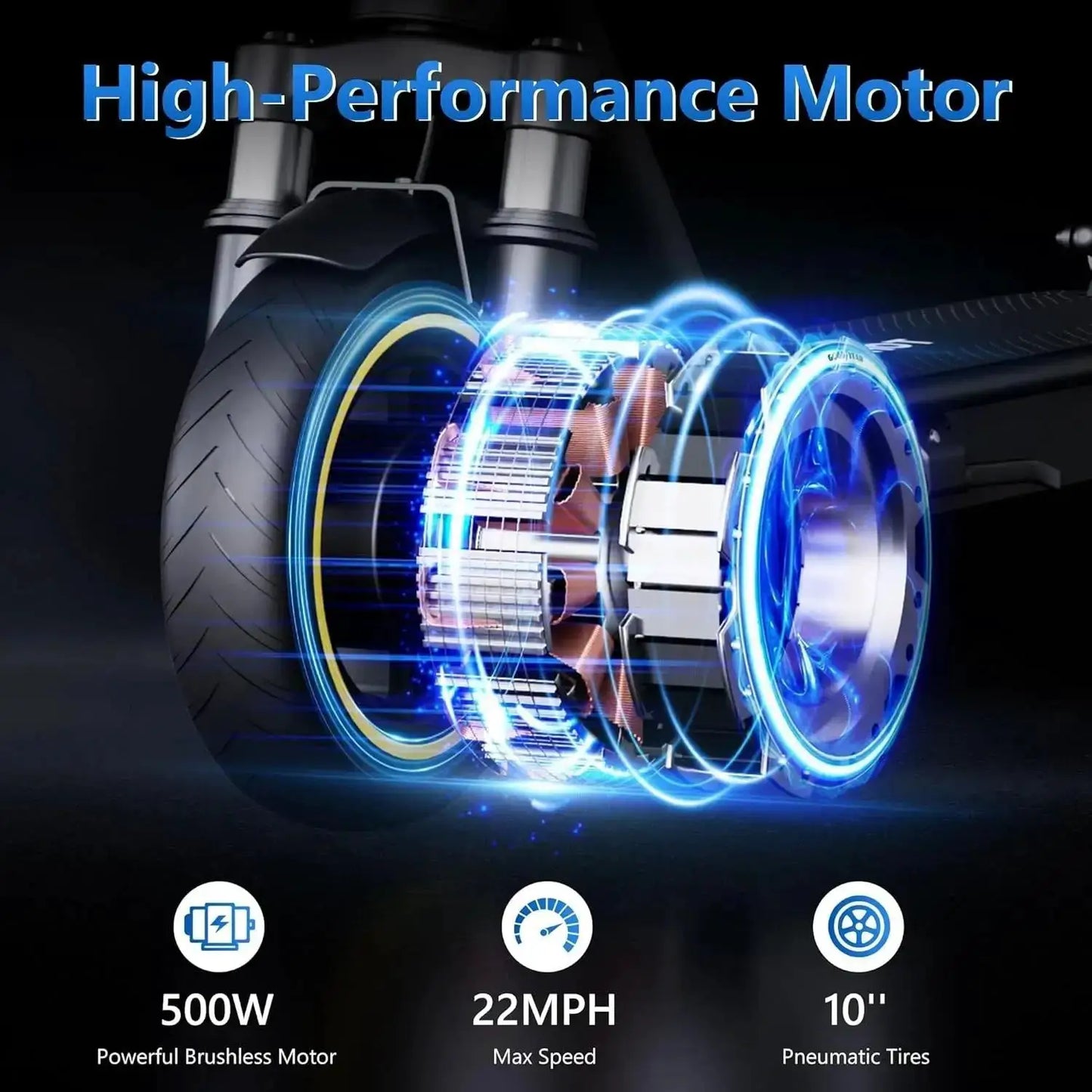 AOVOPRO ESMAX Electric Scooter 500W 22mph Adult APP Smart Scooter 28miles Shock-absorbing Anti-skid Folding Electric Scooter by Beastly Survival Outlet