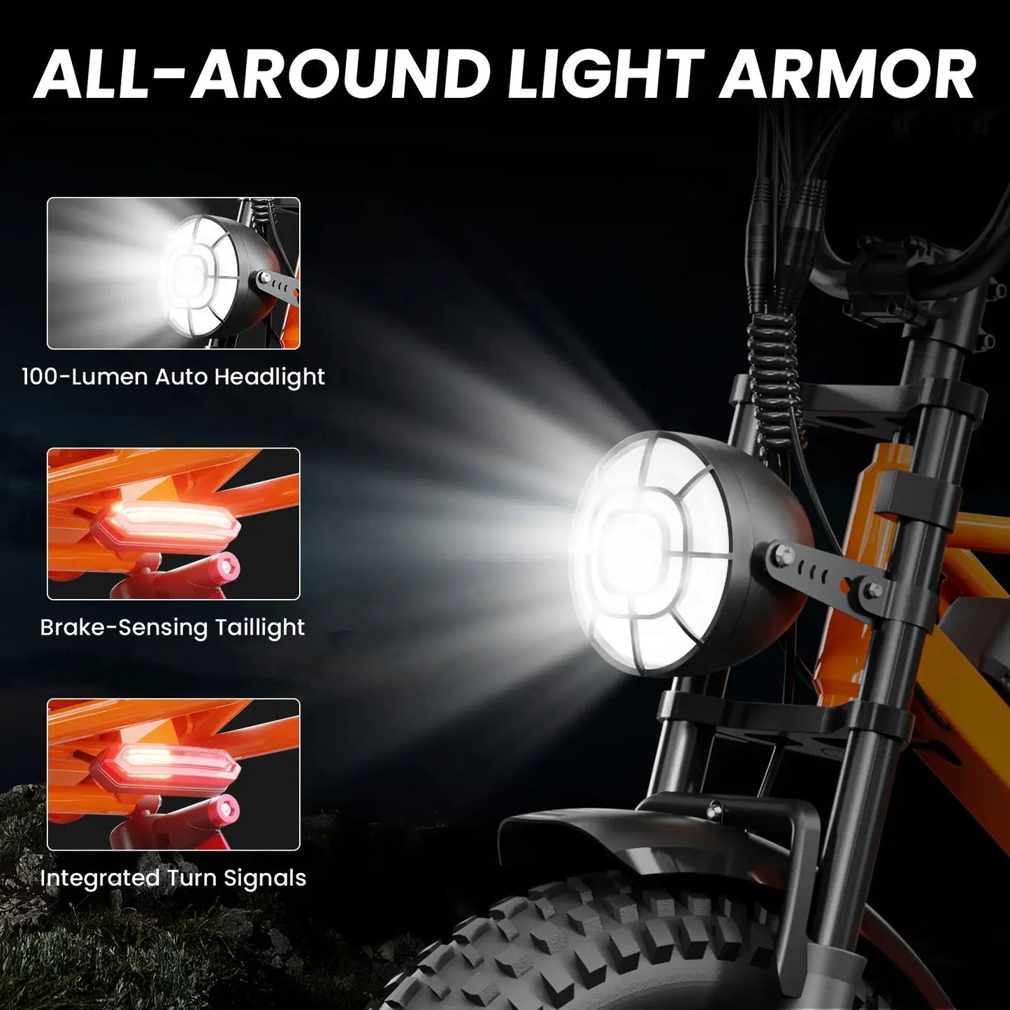 Spacewalk 2000W Electric Dirt Bike for Adults 20×4.0 Fat Tire Electric Bike UL Certified 720Wh Battery 70 Miles Long Range Off Road Mountain E-Bike Full Suspension Electric Bicycle by Beastly Survival Outlet