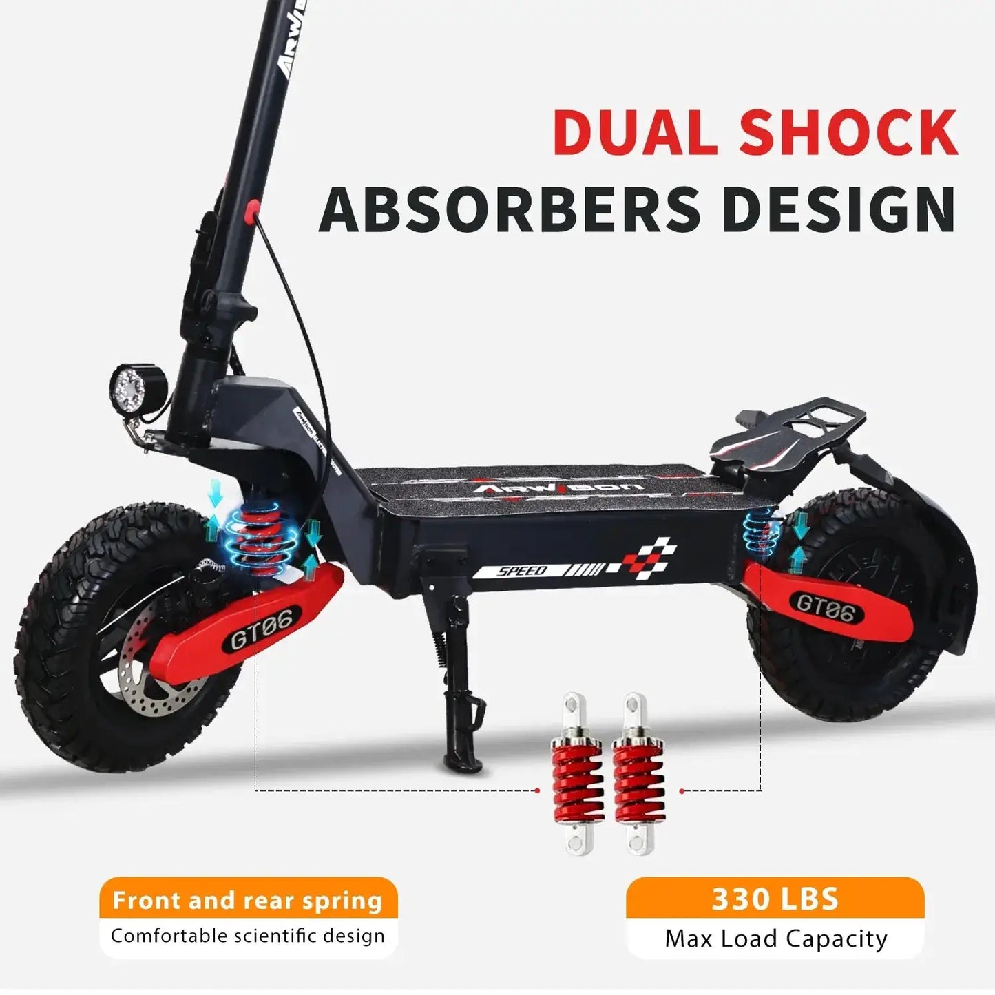 Electric Scooter for Adult, 1200W Motor, Folding E-Scooter Up to 40Mph & 30 Miles Range, 11" Off Road Tire Scooter with Dual Sus by Beastly Survival Outlet