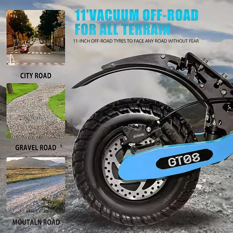Arwibon 5600W Adult Electric Scooter Dual Motor Top Speed 46MPH, 60V27AH, 11-inch Off-Road Tires Sport Folding E-Scooter with Seat by Beastly Survival Outlet