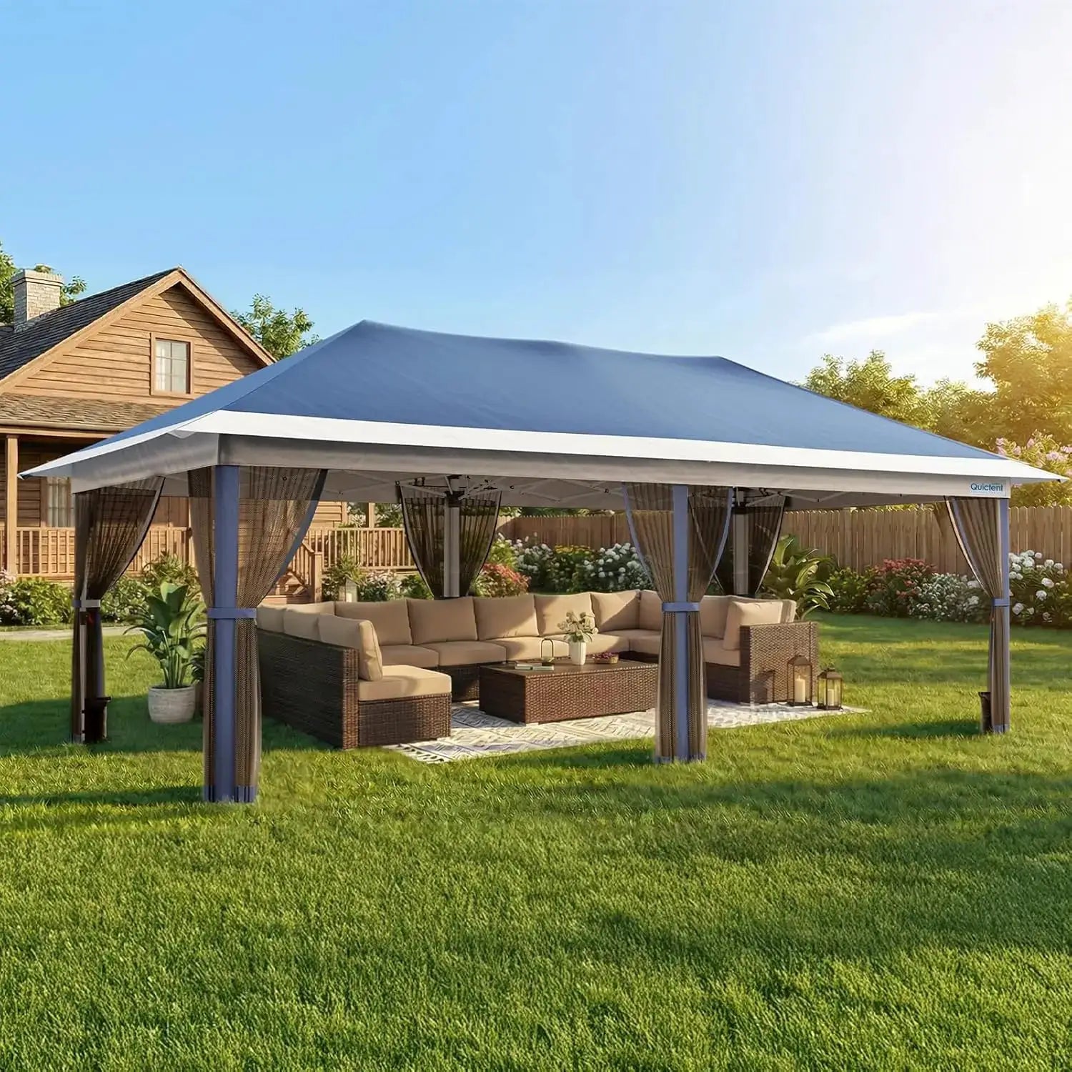 Pop up Gazebo Canopy Tent, One Person Set up Portable Instant Folding Shelter, Outdoor Canopy Tent with, Customized by Beastly Survival Outlet