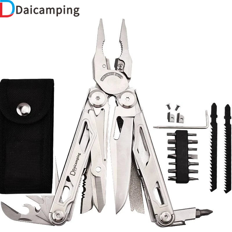 Daicamping DL30 Multitool Set Folding Knives Scissors Pliers