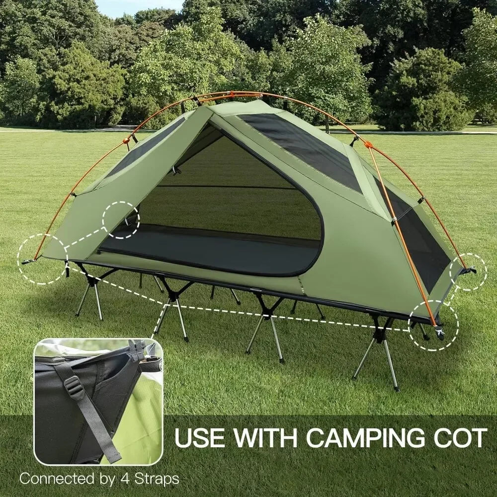 Night Cat Camping Cot Tent Waterproof 1 Person Bed Portable