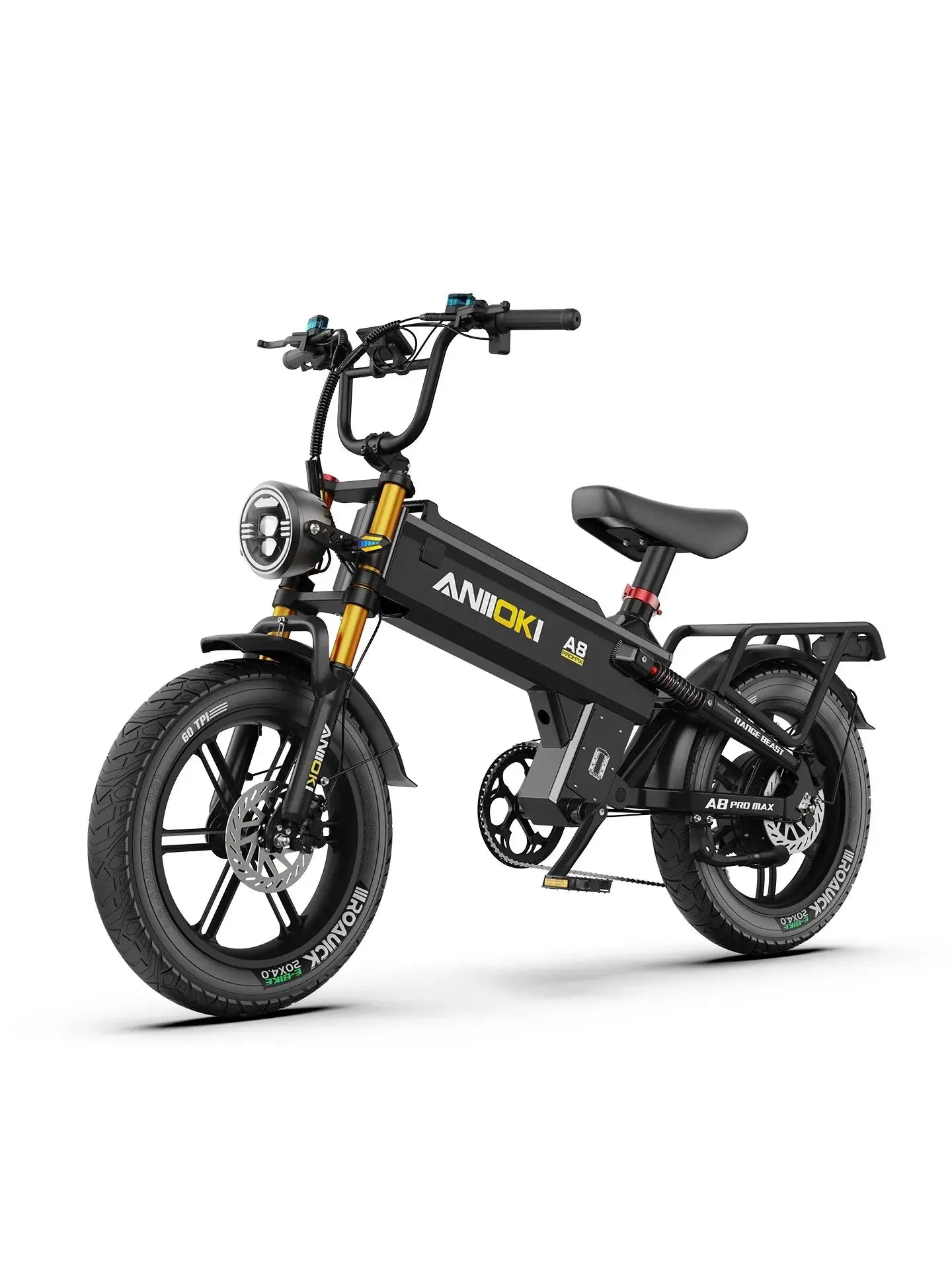ANIIOKI Ebike A8 Pro Max Ultra eBikes 4000W Motor Electric Bicycle 60V Ebike for Adult Long Range Fat Tires 20"*4" by Beastly Survival Outlet