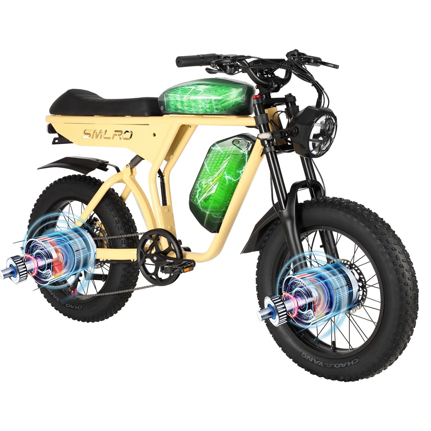 3000W Dual Motor Electric Mountain Bike with Full Suspension