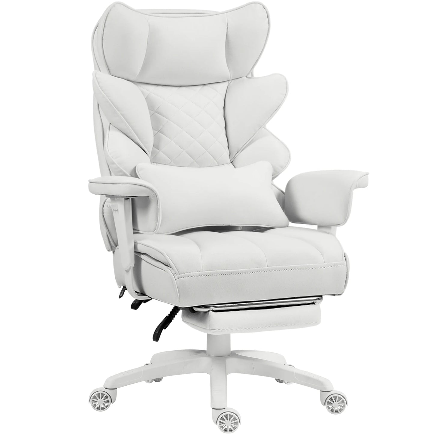 Dowinx Big and Tall Office Chair with Lumbar Support and Cushion
