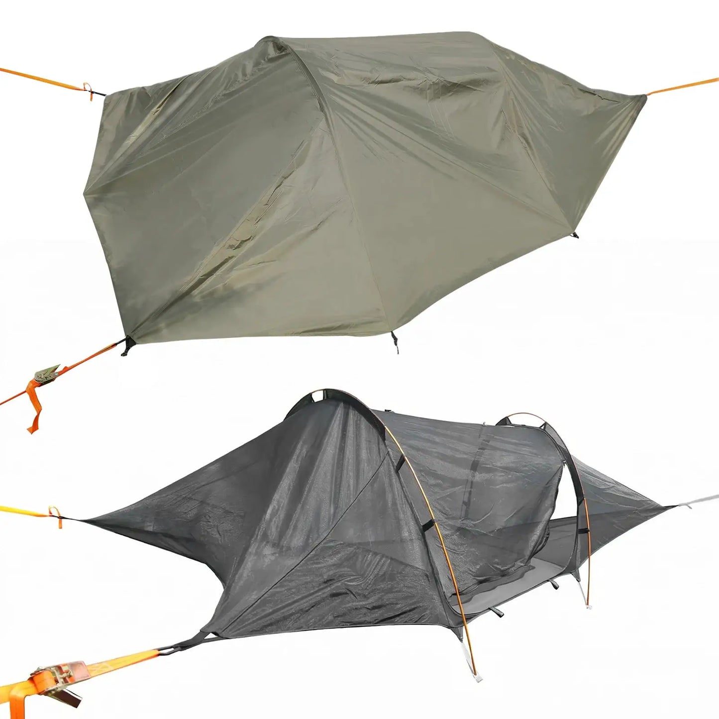 2 Person Tree Tent Hammock With Mosquito Net And Rainfly Pro by Beastly Survival Outlet