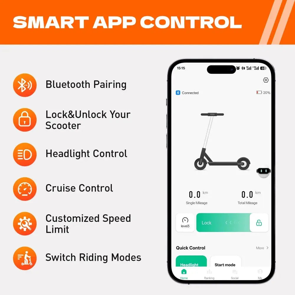 C8 Adult Electric Scooter 350W 19mph Max Speed 8.5 Inch Tire Foldable E Scooters 16 Miles Max 36V 5.2AH US Stock Fast Delivery by Beastly Survival Outlet