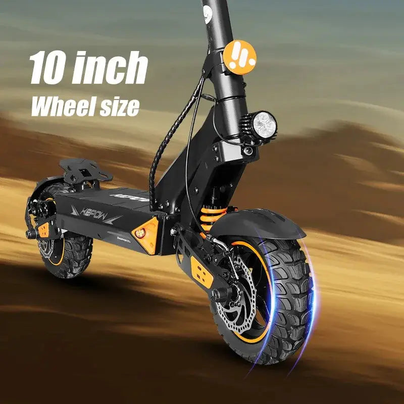 KEPOW D3MAX/D3 Adult Electric Scooter 46-55 Miles Long Range 800-2400W Single/Double Power 10” Tire Escooter Dual Suspension by Beastly Survival Outlet