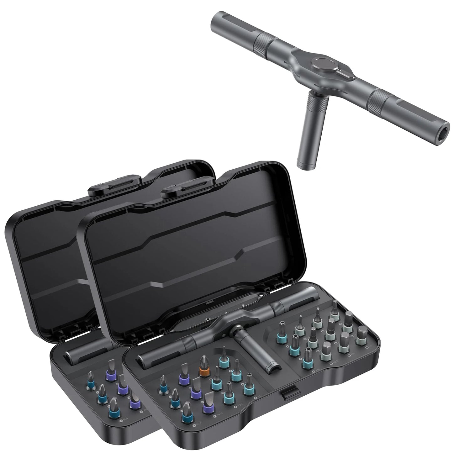 VMAN 24 in 1 Multifunction Ratchet Screwdriver Set with Magnetic Bits